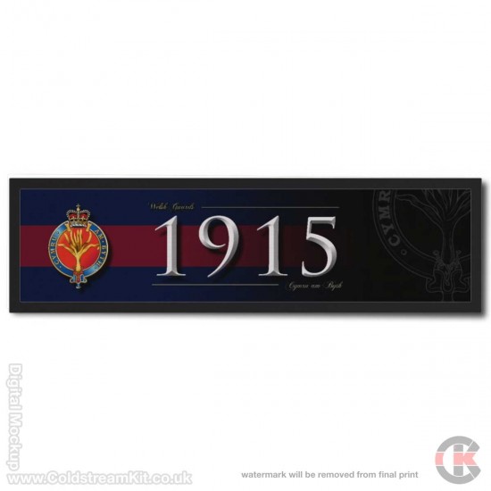 Welsh Guards 1915 Blue Red Blue Bar Runner (Large) 88cm by 25cm