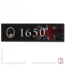 Bearskin Blue Red Blue Bar Runner, Coldstream Guards 1650 (Large) 88cm by 25cm Bearskin Blue Red Blue Bar Runner, Coldstream Guards 1650 (Large) 88cm by 25cm