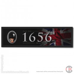 Bearskin Blue Red Blue Bar Runner, Grenadier Guards 1650 (Large) 88cm by 25cm Bearskin Blue Red Blue Bar Runner, Grenadier Guards 1650 (Large) 88cm by 25cm