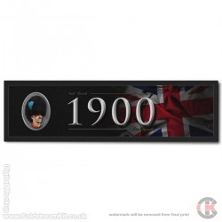 Bearskin Blue Red Blue Bar Runner, Irish Guards 1650 (Large) 88cm by 25cm Bearskin Blue Red Blue Bar Runner, Irish Guards 1650 (Large) 88cm by 25cm