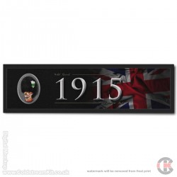 Bearskin Blue Red Blue Bar Runner, Welsh Guards 1650 (Large) 88cm by 25cm Bearskin Blue Red Blue Bar Runner, Welsh Guards 1650 (Large) 88cm by 25cm
