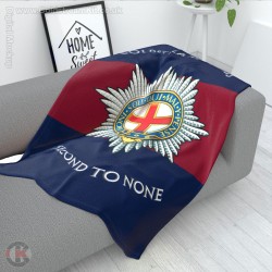 Coldstream Guards Large Blanket, Full Colour Print, Blue Red Blue Microfleece 175cm by 120cm Coldstream Guards Large Blanket, Full Colour Print, Blue Red Blue Microfleece 175cm by 120cm