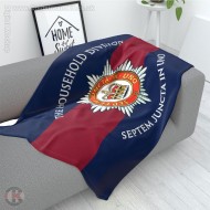 The Household Division Large Blanket, Full Colour Print, Blue Red Blue Microfleece 175cm by 120cm The Household Division Large Blanket, Full Colour Print, Blue Red Blue Microfleece 175cm by 120cm