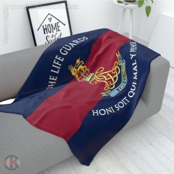 The Life Guards Large Blanket, Full Colour Print, Blue Red Blue Microfleece 175cm by 120cm The Life Guards Large Blanket, Full Colour Print, Blue Red Blue Microfleece 175cm by 120cm