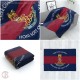 The Life Guards Large Blanket, Full Colour Print, Blue Red Blue Microfleece 175cm by 120cm