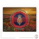 Blues and Royals 'Lest We Forget' Glass Chopping Board (3 sizes), Poppies Design