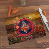 Grenadier Guards (Cypher) 'Lest We Forget' Glass Chopping Board (3 sizes), Poppies Design Grenadier Guards (Cypher) 'Lest We Forget' Glass Chopping Board (3 sizes), Poppies Design