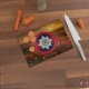 Irish Guards 'Lest We Forget' Glass Chopping Board (3 sizes), Poppies Design