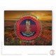 Life Guards 'Lest We Forget' Glass Chopping Board (3 sizes), Poppies Design