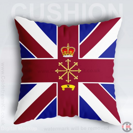 No 10 Company Bunting Cushion 40cm by 40cm, 4 Coy 2nd Bn Coldstream Guards