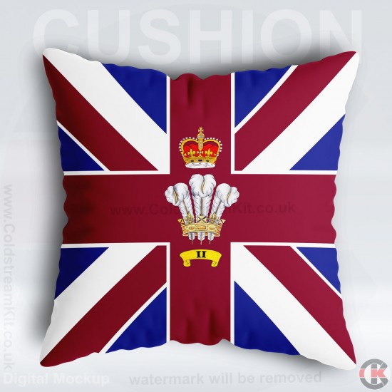 No 2 Company Bunting Cushion 40cm by 40cm, 2 Coy 1st Bn Coldstream Guards