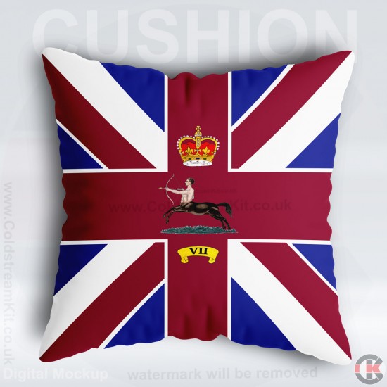 No 7 Company Bunting Cushion 40cm by 40cm, No 1 Coy 2nd Bn Coldstream Guards