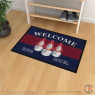 Blues and Royals Welcome Floor Mat (Bust Design) Blues and Royals Welcome Floor Mat (Bust Design)