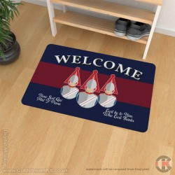 Blues and Royals Welcome Floor Mat (Bust Design) Blues and Royals Welcome Floor Mat (Bust Design)