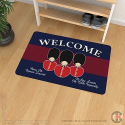 Scots Guards Welcome Floor Mat (Bust Design)