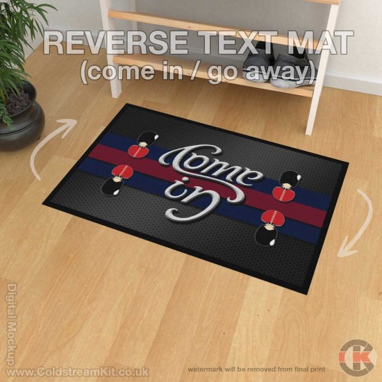 Grenadier Guards Reverse Text Floor/Door Mat (Come In / Go Away)