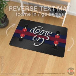 Scots Guards Reverse Text Floor/Door Mat (Come In / Go Away)