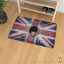 Scots Guards Retro/Vintage Union Jack Door Mat / Floor Mat (various sizes)