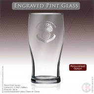 Grenadier Guards (Grenade) Engraved Pint Glass (Personalised Option) Grenadier Guards (Grenade) Engraved Pint Glass (Personalised Option)