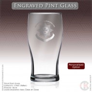 Irish Guards Engraved Pint Glass (Personalised Option)