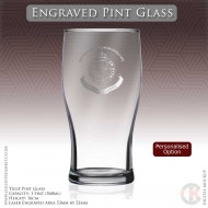 Welsh Guards (King's Crown) Engraved Pint Glass (Personalised Option) Welsh Guards (King's Crown) Engraved Pint Glass (Personalised Option)