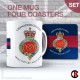 Grenadier Guards Mug and Coaster Set (four hardwood coasters)
