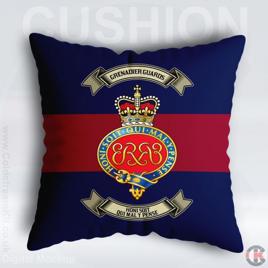 Grenadier Guards, Blue Red Blue Cushion 40cm by 40cm, Grenadier Guards (Cypher)