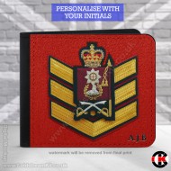 Colour Sergeant Coldstream Guards, 2 Fold Faux Leather Wallet - FREE Initials printed Colour Sergeant Coldstream Guards, 2 Fold Faux Leather Wallet - FREE Initials printed