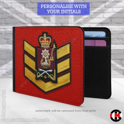 Colour Sergeant Coldstream Guards, 2 Fold Faux Leather Wallet - FREE Initials printed Colour Sergeant Coldstream Guards, 2 Fold Faux Leather Wallet - FREE Initials printed