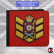 Colour Sergeant Irish Guards, 2 Fold Faux Leather Wallet - FREE Initials printed Colour Sergeant Irish Guards, 2 Fold Faux Leather Wallet - FREE Initials printed