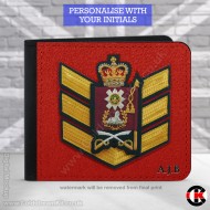 Colour Sergeant Scots Guards, 2 Fold Faux Leather Wallet - FREE Initials printed Colour Sergeant Scots Guards, 2 Fold Faux Leather Wallet - FREE Initials printed