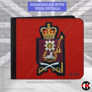 Warrant Officer Scots Guards, 2 Fold Faux Leather Wallet - FREE Initials printed Warrant Officer Scots Guards, 2 Fold Faux Leather Wallet - FREE Initials printed