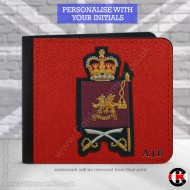 Warrant Officer Welsh Guards, 2 Fold Faux Leather Wallet - FREE Initials printed Warrant Officer Welsh Guards, 2 Fold Faux Leather Wallet - FREE Initials printed