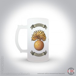 Grenadier Guards 16oz Frosted Beer Stein, with Grenade (Military Insignia) Grenadier Guards 16oz Frosted Beer Stein, with Grenade (Military Insignia)