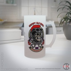 Grumpy Old Dinks, Blues and Royals 16oz Frosted Beer Stein Grumpy Old Dinks, Blues and Royals 16oz Frosted Beer Stein