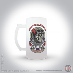 Grumpy Old Coldstreamer, Coldstream Guards 16oz Frosted Beer Stein Grumpy Old Coldstreamer, Coldstream Guards 16oz Frosted Beer Stein