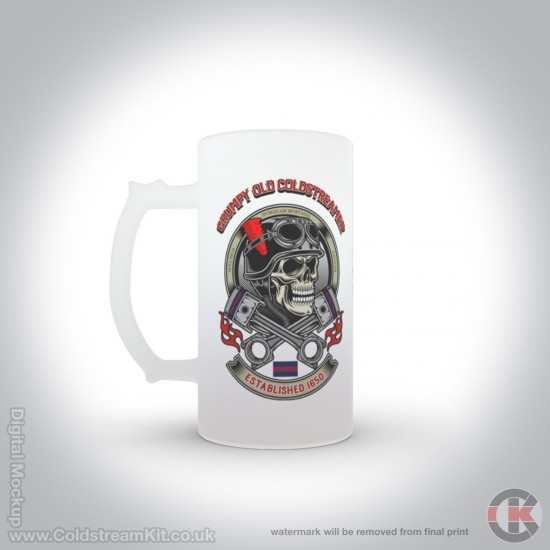 Grumpy Old Coldstreamer, Coldstream Guards 16oz Frosted Beer Stein