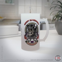 Grumpy Old Grenadier, Grenadier Guards 16oz Frosted Beer Stein Grumpy Old Grenadier, Grenadier Guards 16oz Frosted Beer Stein