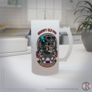 Grumpy Old Mick, Irish Guards 16oz Frosted Beer Stein