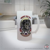 Grumpy Old Tins, Life Guards 16oz Frosted Beer Stein Grumpy Old Tins, Life Guards 16oz Frosted Beer Stein