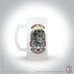 Grumpy Old Tins, Life Guards 16oz Frosted Beer Stein Grumpy Old Tins, Life Guards 16oz Frosted Beer Stein