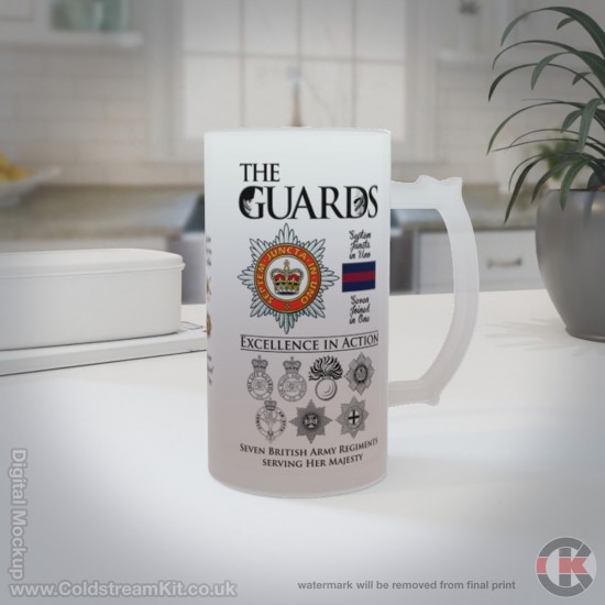 The Guards - Excellence in Action, 16oz Frosted Beer Stein