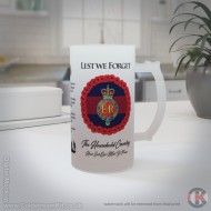 Household Cavalry 'Lest We Forget'  16oz Frosted Beer Stein