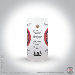 Household Division 'Lest We Forget'  16oz Frosted Beer Stein Household Division 'Lest We Forget'  16oz Frosted Beer Stein