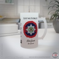 Irish Guards 'Lest We Forget'  16oz Frosted Beer Stein