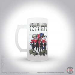 Op Banner Stein, 16oz Frosted Beer Stein (Military Insignia) Op Banner Stein, 16oz Frosted Beer Stein (Military Insignia)