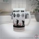Up Guards and at 'em 16oz Frosted Beer Stein (Military Insignia)