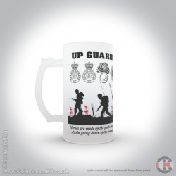 Up Guards and at 'em 16oz Frosted Beer Stein (Military Insignia) Up Guards and at 'em 16oz Frosted Beer Stein (Military Insignia)