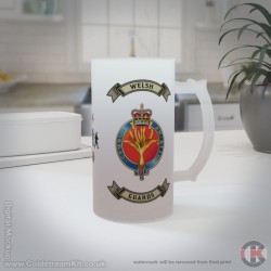 Welsh Guards 16oz Frosted Beer Stein (Military Insignia) Welsh Guards 16oz Frosted Beer Stein (Military Insignia)