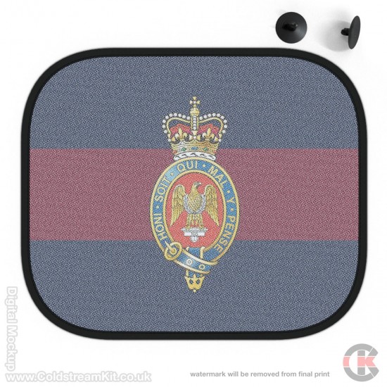 Blues & Royals Blue Red Blue Car Shades PACK OF TWO